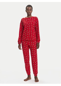 United Colors Of Benetton Piżama 38DK3P03L Czerwony Regular Fit ze sklepu MODIVO w kategorii Piżamy damskie - zdjęcie 184098212
