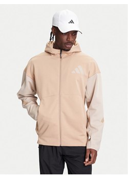 adidas Bluza Z.N.E. JY4833 Beżowy Regular Fit ze sklepu MODIVO w kategorii Bluzy męskie - zdjęcie 184098234