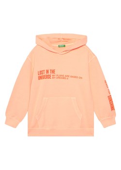 United Colors Of Benetton Bluza 3WITC204G Pomarańczowy Relaxed Fit ze sklepu MODIVO w kategorii Bluzy dziewczęce - zdjęcie 184098283