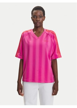 adidas T-Shirt Linear JW6021 Różowy Oversize ze sklepu MODIVO w kategorii Bluzki damskie - zdjęcie 184098323
