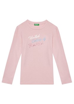 United Colors Of Benetton Bluzka 3I9WC10MY Różowy Regular Fit ze sklepu MODIVO w kategorii Bluzki dziewczęce - zdjęcie 184098331