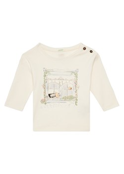 United Colors Of Benetton Bluzka 3I9WA105Q Beżowy Regular Fit ze sklepu MODIVO w kategorii Kaftaniki i bluzki - zdjęcie 184098352