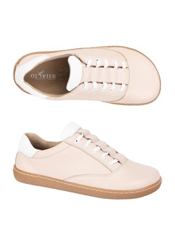 Sneakersy barefoot damskie Maja Olivier – anatomiczne buty skórzane pudrowy róż różowe - id: 227801 - marki Olivier - 184099470 Sneakersy barefoot damskie Maja Olivier – anatomiczne buty skórzane pudrowy róż różowe ze sklepu ButyModne.pl w kategorii Mokasyny męskie - zdjęcie 184099470