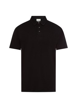 Calvin Klein Męska koszulka polo Mężczyźni Bawełna czarny jednolity ze sklepu vangraaf w kategorii T-shirty męskie - zdjęcie 184099721