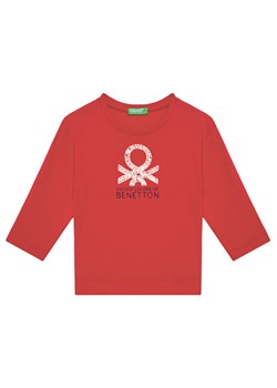 United Colors Of Benetton Bluzka 3I1XG10HS Czerwony Regular Fit ze sklepu MODIVO w kategorii T-shirty chłopięce - zdjęcie 184100733