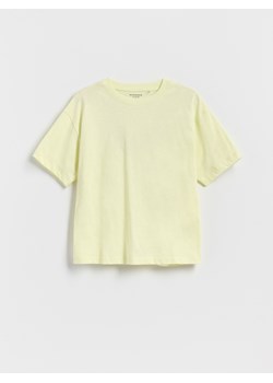 Reserved - Bawełniany t-shirt oversize - zielony ze sklepu Reserved w kategorii T-shirty chłopięce - zdjęcie 184100981