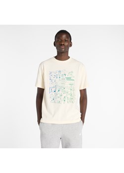 Koszulka męska New Balance MT53916PEF – beżowa ze sklepu New Balance Poland w kategorii T-shirty męskie - zdjęcie 184101451