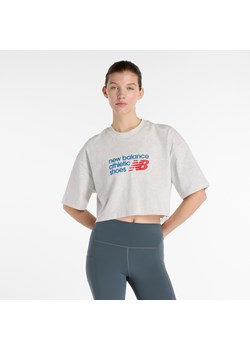 Koszulka damska New Balance WT51908AHH – szara ze sklepu New Balance Poland w kategorii Bluzki damskie - zdjęcie 184101461