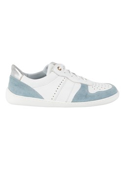 Buty barefoot skórzane Olivier 1773POL – lekkie sneakersy minimalistyczne białe z niebieskim ze sklepu butyolivier w kategorii Półbuty damskie - zdjęcie 184101474