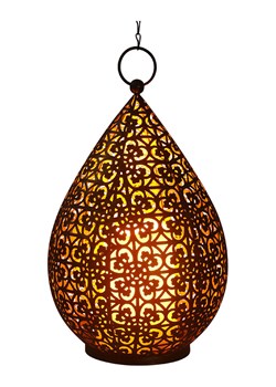 näve Lampa dekoracyjna LED w kolorze brązowym - wys. 30 x Ø 19 cm ze sklepu Limango Polska w kategorii Oświetlenie - zdjęcie 184101780
