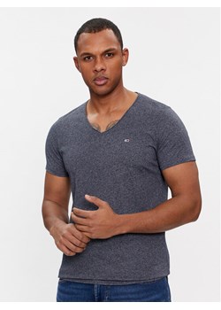Tommy Jeans T-Shirt Jaspe DM0DM09587 Granatowy Slim Fit ze sklepu MODIVO w kategorii T-shirty męskie - zdjęcie 184103311