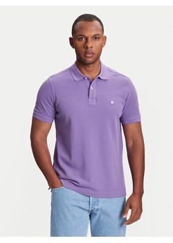 United Colors Of Benetton Polo 3089J3179 Fioletowy Regular Fit ze sklepu MODIVO w kategorii T-shirty męskie - zdjęcie 184103314