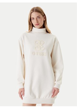 Guess Sukienka codzienna V5YK07 KCX22 Écru Regular Fit ze sklepu MODIVO w kategorii Sukienki dziewczęce - zdjęcie 184103352