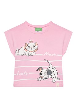 United Colors Of Benetton T-Shirt 3JERG10JC Różowy Regular Fit ze sklepu MODIVO w kategorii Bluzki dziewczęce - zdjęcie 184103353