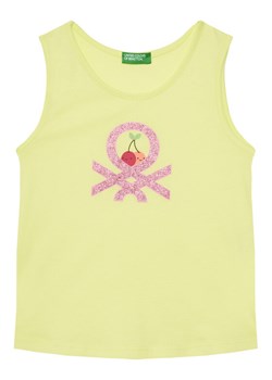 United Colors Of Benetton Top 3I1XGH012 Żółty Regular Fit ze sklepu MODIVO w kategorii Bluzki dziewczęce - zdjęcie 184103504