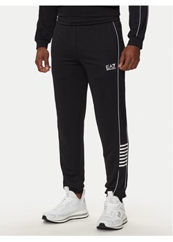 EA7 Emporio Armani Spodnie dresowe 6DPP53 PJ16Z 1200 Czarny Regular Fit ze sklepu MODIVO w kategorii Spodnie męskie - zdjęcie 184105474