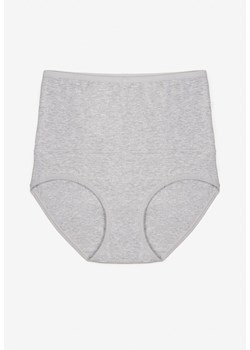 Szare Modelujące Majtki z Bawełny High Waist Nilionea ze sklepu renee.pl w kategorii Majtki damskie - zdjęcie 184107094