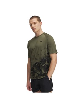 Męska koszulka treningowa Under Armour UA M Tech Fade SS - oliwkowa/khaki ze sklepu Sportstylestory.com w kategorii T-shirty męskie - zdjęcie 184107332