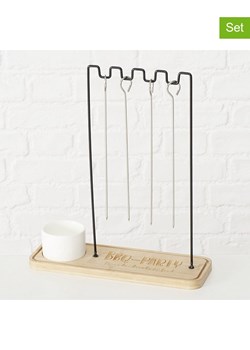 Boltze 6-częściowy zestaw &quot;BBQ&quot; w kolorze jasnobrązowo-czarnym - 30 x 35 x 10 cm ze sklepu Limango Polska w kategorii Pozostałe wyposażenie ogrodowe - zdjęcie 184107810