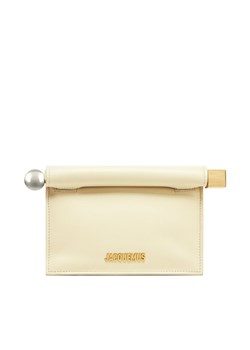 Torebka JACQUEMUS La Petite Pochette Rond C 241BA392-3171 Écru ze sklepu eobuwie.pl w kategorii Kopertówki - zdjęcie 184108002