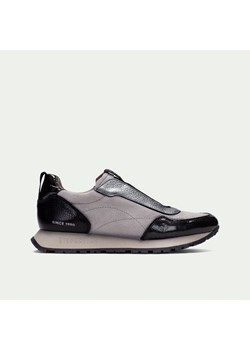 Wsuwane sneakersy damskie - HISPANITAS HI254311 SZARO CZARNE ze sklepu Tymoteo.pl - sklep obuwniczy w kategorii Buty sportowe damskie - zdjęcie 184109451