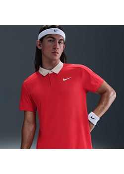Męska koszulka polo do tenisa Dri-FIT ADV NikeCourt Slam - Czerwony ze sklepu Nike poland w kategorii T-shirty męskie - zdjęcie 184109680