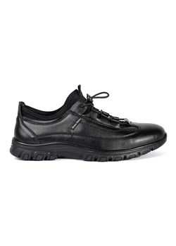 Czarne sportowe buty sneakersy niskie ze sklepu ButyModne.pl w kategorii Półbuty męskie - zdjęcie 184109783