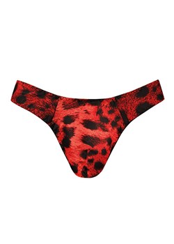 Savage stringi męskie, Kolor panterka-czerwony, Rozmiar 2XL, Anais ze sklepu Intymna w kategorii Majtki męskie - zdjęcie 184111614