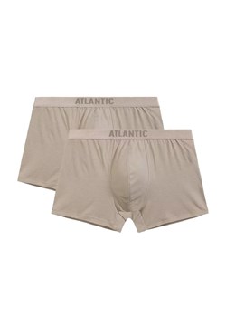 Atlantic 2-pack bokserki męskie 2BMH-012-BEŻOWY, Kolor beżowy, Rozmiar S, ATLANTIC ze sklepu Intymna w kategorii Majtki męskie - zdjęcie 184111711