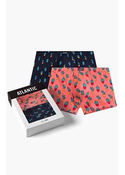 Atlantic 2-pack bokserki męskie 2MHH-005-GRA/KOR, Kolor granatowo-koralowy, Rozmiar M, ATLANTIC ze sklepu Intymna w kategorii Majtki męskie - zdjęcie 184111774