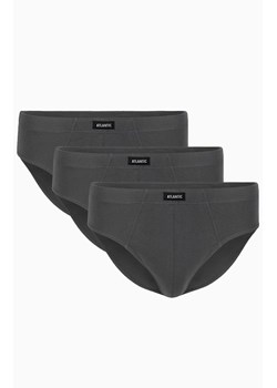 3-pack slipy męskie 3BMP-006-GRAFITOWY, Kolor grafitowy, Rozmiar M, ATLANTIC ze sklepu Intymna w kategorii Majtki męskie - zdjęcie 184111841