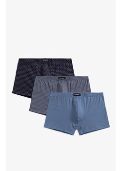 3-pack Bawełniane bokserki męskie 3MH-193, Kolor grafitowo-niebieski, Rozmiar M, ATLANTIC ze sklepu Intymna w kategorii Majtki męskie - zdjęcie 184111941