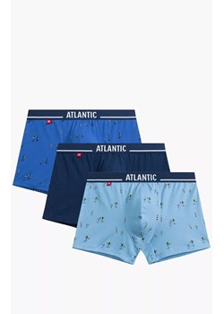 Atlantic 3-pack bokserki męskie 3MH-213-NIEJ/NIE/NIEC, Kolor niebieski-wzór, Rozmiar M, ATLANTIC ze sklepu Intymna w kategorii Majtki męskie - zdjęcie 184111980