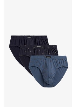 3-pack Slipy męskie classic 3MP-167, Kolor granatowy-wzór, Rozmiar M, ATLANTIC ze sklepu Intymna w kategorii Majtki męskie - zdjęcie 184112000
