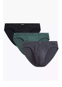 Atlantic 3-pack slipy męskie sport 3MP-186-CZA/ZIE/GRF, Kolor multicolour, Rozmiar S, ATLANTIC ze sklepu Intymna w kategorii Majtki męskie - zdjęcie 184112324