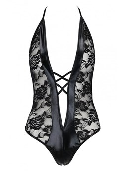 Koronkowe czarne body damskie Daryl, Kolor czarny, Rozmiar L/XL, Passion ze sklepu Intymna w kategorii Body damskie - zdjęcie 184113083