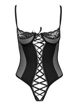 Czarne body koronkowe Melek, Kolor czarny, Rozmiar 2XL/3XL, Avanua ze sklepu Intymna w kategorii Body damskie - zdjęcie 184113170