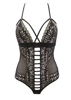 Koronkowe body damskie V-10100, Kolor czarny, Rozmiar L, Axami ze sklepu Intymna w kategorii Body damskie - zdjęcie 184113393