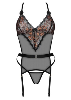 3-częściowy komplet damskie Goldie set, Kolor czarny, Rozmiar S/M, Beauty Night ze sklepu Intymna w kategorii Komplety bielizny damskiej - zdjęcie 184114523