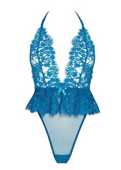 Koronkowe body damskie turkusowe Karla teddy, Kolor morski, Rozmiar S/M, Beauty Night ze sklepu Intymna w kategorii Body damskie - zdjęcie 184114581