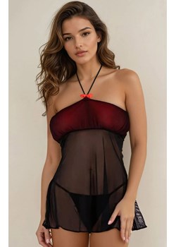 Zmysłowa koszulka nocna ze stringami Febrenn LC 2022, Kolor czarny, Rozmiar S/M, LivCo Corsetti Fashion ze sklepu Intymna w kategorii Koszule nocne - zdjęcie 184115243
