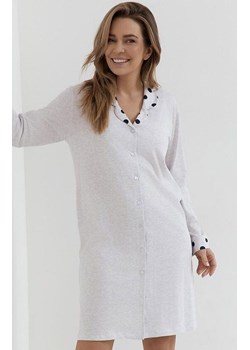 Damska koszula nocna rozpinana plus size 148, Kolor szary melanż-wzór, Rozmiar XXL, Cana ze sklepu Intymna w kategorii Koszule nocne - zdjęcie 184115432