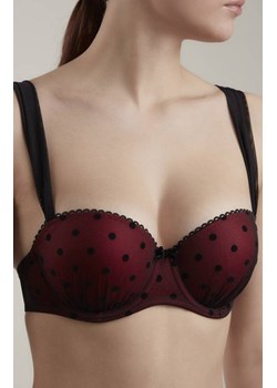 Pin up TB8140 biustonosz semi-soft, Kolor bordowo-czarny, Rozmiar 70B, Conte ze sklepu Intymna w kategorii Biustonosze - zdjęcie 184115723