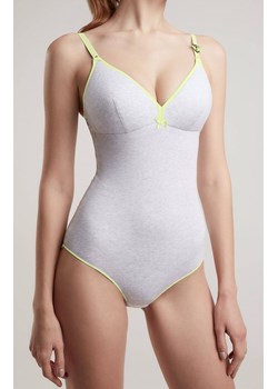 Bawełniane damskie body Bee happy RA0014, Kolor szary, Rozmiar 70A, Conte ze sklepu Intymna w kategorii Body damskie - zdjęcie 184116333