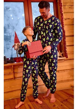 Kombinezon męski 196/284 Christmas Tree 2, Kolor granatowy-wzór, Rozmiar S, Cornette ze sklepu Intymna w kategorii Piżamy męskie - zdjęcie 184116711