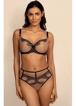 Biustonosz półusztywniany semi-soft Ofra B150, Kolor beżowo-czarny, Rozmiar 65F, Ewa Bien ze sklepu Intymna w kategorii Biustonosze - zdjęcie 184122272