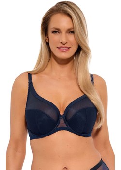 Gaia biustonosz półusztywniany semi-soft granatowy Sonia Art.1058, Kolor granatowy, Rozmiar 80B, Gaia ze sklepu Intymna w kategorii Biustonosze - zdjęcie 184124982