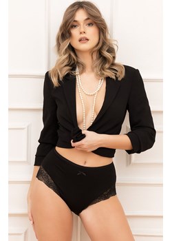 Figi damskie z wysokim stanem czarne Galaktyka, Kolor czarny, Rozmiar M, Italian Fashion ze sklepu Intymna w kategorii Majtki damskie - zdjęcie 184125143