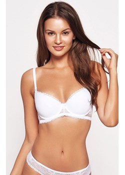 Gładki biustonosz push-up z odpinanymi ramiączkami biały Julietta 23444-00X, Kolor biały, Rozmiar 65C, Henderson ze sklepu Intymna w kategorii Biustonosze - zdjęcie 184126873
