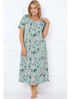 Koszula nocna z krótkim rękawem Alwea, Kolor miętowy-wzór, Rozmiar L, Italian Fashion ze sklepu Intymna w kategorii Koszule nocne - zdjęcie 184127540